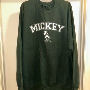 Mickey Mouse Green Sweatshirt 3X